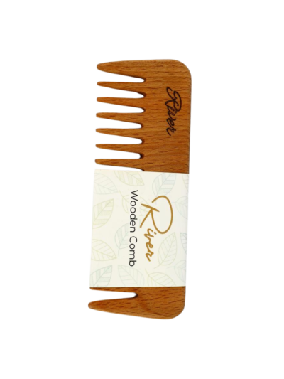 River Wooden Comb transparent
