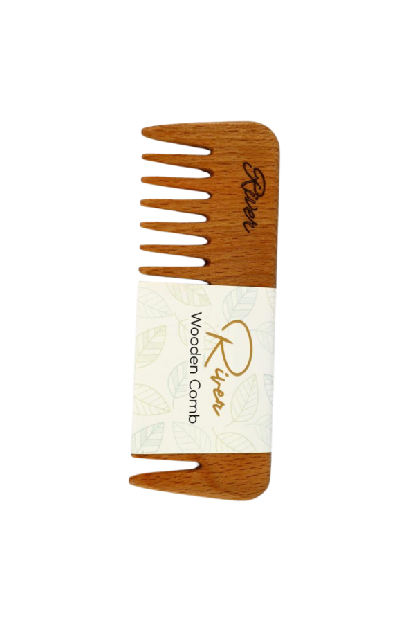 River Wooden Comb transparent